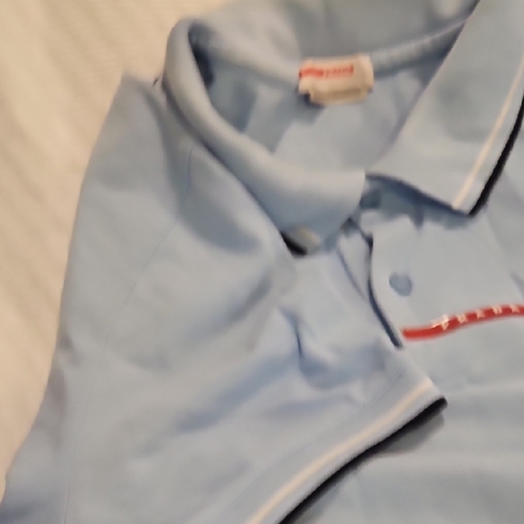 Prada Blue Polo Shirt Classic Design - Picture 4 of 6